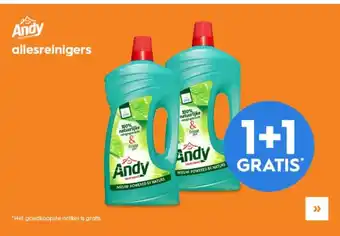 Blokker Andy allesreiniger 1+1 gratis aanbieding