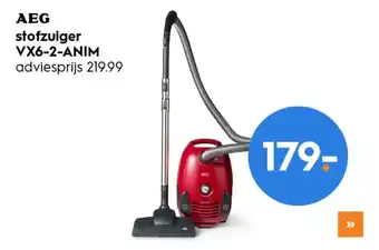 Blokker Aeg vx6-2-anim stofzuiger force chili rood 800w aanbieding