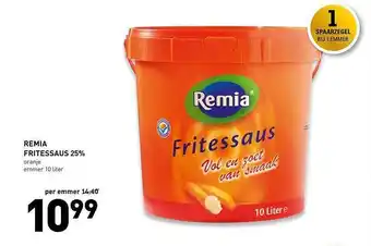 De Kweker Remia Fritessaus 25% Oranje aanbieding