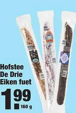 ALDI Hofstee De Drie Eiken Fuet 160g aanbieding