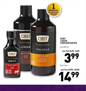 De Kweker Chef Liquid Concentrates 200ml aanbieding