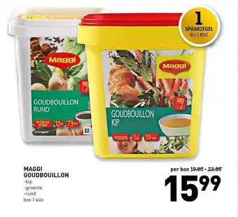 De Kweker Maggi Goudbouillon Kip, Groente Of Rund 1 kilo aanbieding