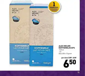 De Kweker Alex Meijer Koffiemelkcups Halfvol Of Vol 7.5g aanbieding