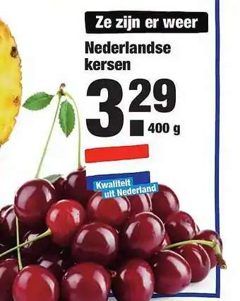 ALDI Nederlandse Kersen 400g aanbieding