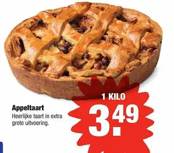 ALDI Appeltaart 1 kilo aanbieding