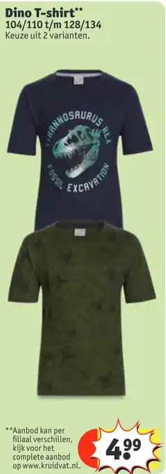 Kruidvat Dino T-shirt aanbieding