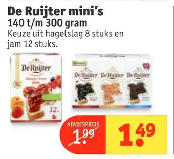 Kruidvat De Ruijter mini's aanbieding