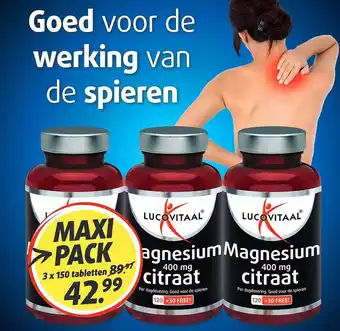 Lucovitaal Lucovitaal magnesium 400 mg citraat aanbieding