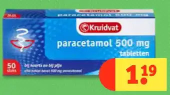 Kruidvat Paracetamol 500 mg aanbieding