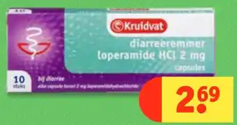 Kruidvat diarreeremmer loperamide HCI 2 mg aanbieding