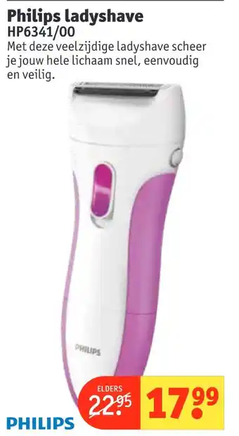 Kruidvat Philips ladyshave aanbieding