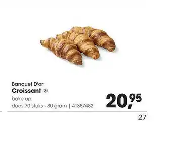 HANOS Banquet D'Or Croissant 80g aanbieding