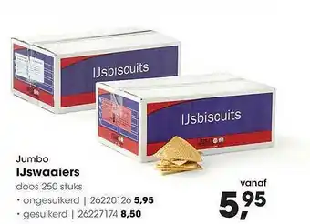 HANOS Jumbo Ijswaaiers aanbieding