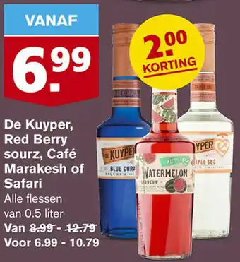 Hoogvliet De Kuyper, Red Berry sourz, Café aanbieding