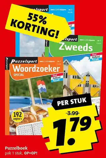 Boni Puzzelboek aanbieding