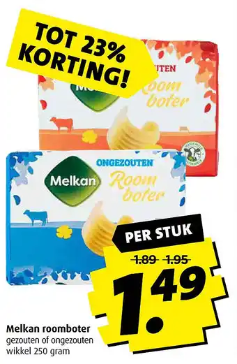 Boni Melkan roomboter aanbieding