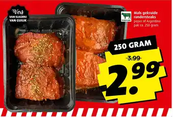 Boni Mals gekruide rundersteaks aanbieding