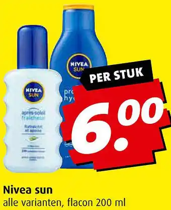 Boni Nivea sun aanbieding