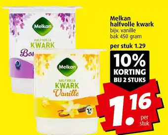 Boni Melkan halfvolle kwark aanbieding