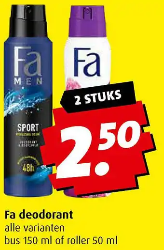 Boni Fa deodorant aanbieding