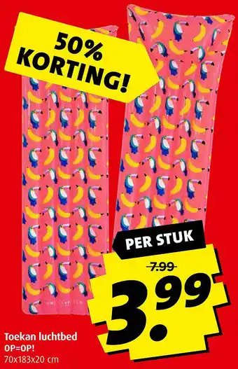 Boni Toekan luchtbed aanbieding