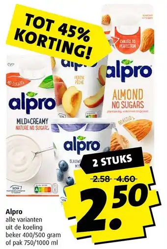 Boni Alpro aanbieding