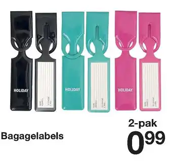 Zeeman Bagagelabels aanbieding