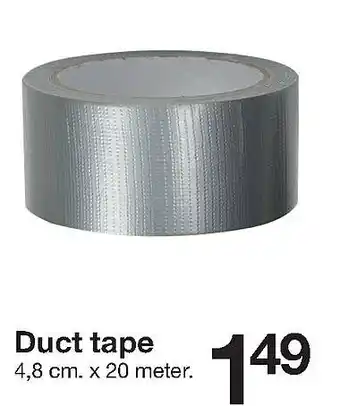 Zeeman Duct tape or aanbieding