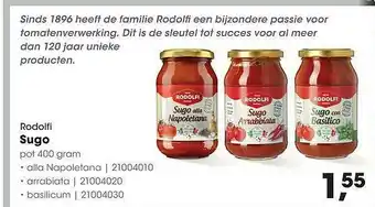 HANOS Rodolfi Sugo 400g aanbieding