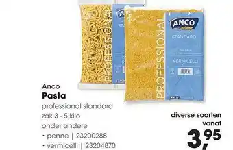 HANOS Anco Pasta aanbieding