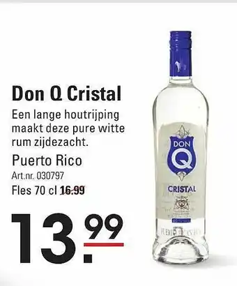 Sligro Don Q Cristal Puerto Rico aanbieding