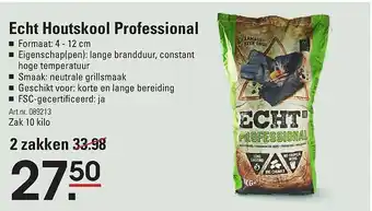 Sligro Echt Houtskool Professional 10kilo aanbieding