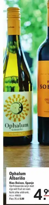 Sligro Ophalum Albariño Rias Baixas, Spanje aanbieding