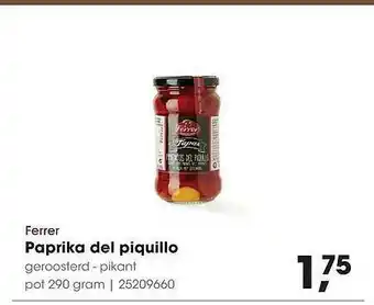 HANOS Ferrer Paprika Del Piquillo 290g aanbieding