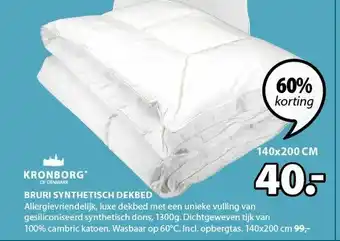 Jysk Kronborg Of Denmark Bruri Synthetisch Dekbed aanbieding