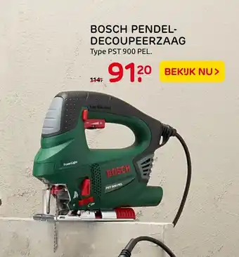 Praxis Bosch Pendeldecoupeerzaag | PST 900 PEL aanbieding