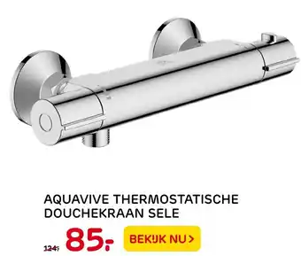 Praxis Aquavive Thermostatische Douchekraan Sele aanbieding