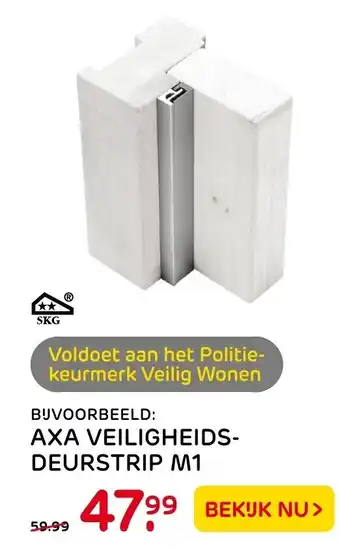 Praxis AXA Veiligheidsdeurstrip M1 aanbieding