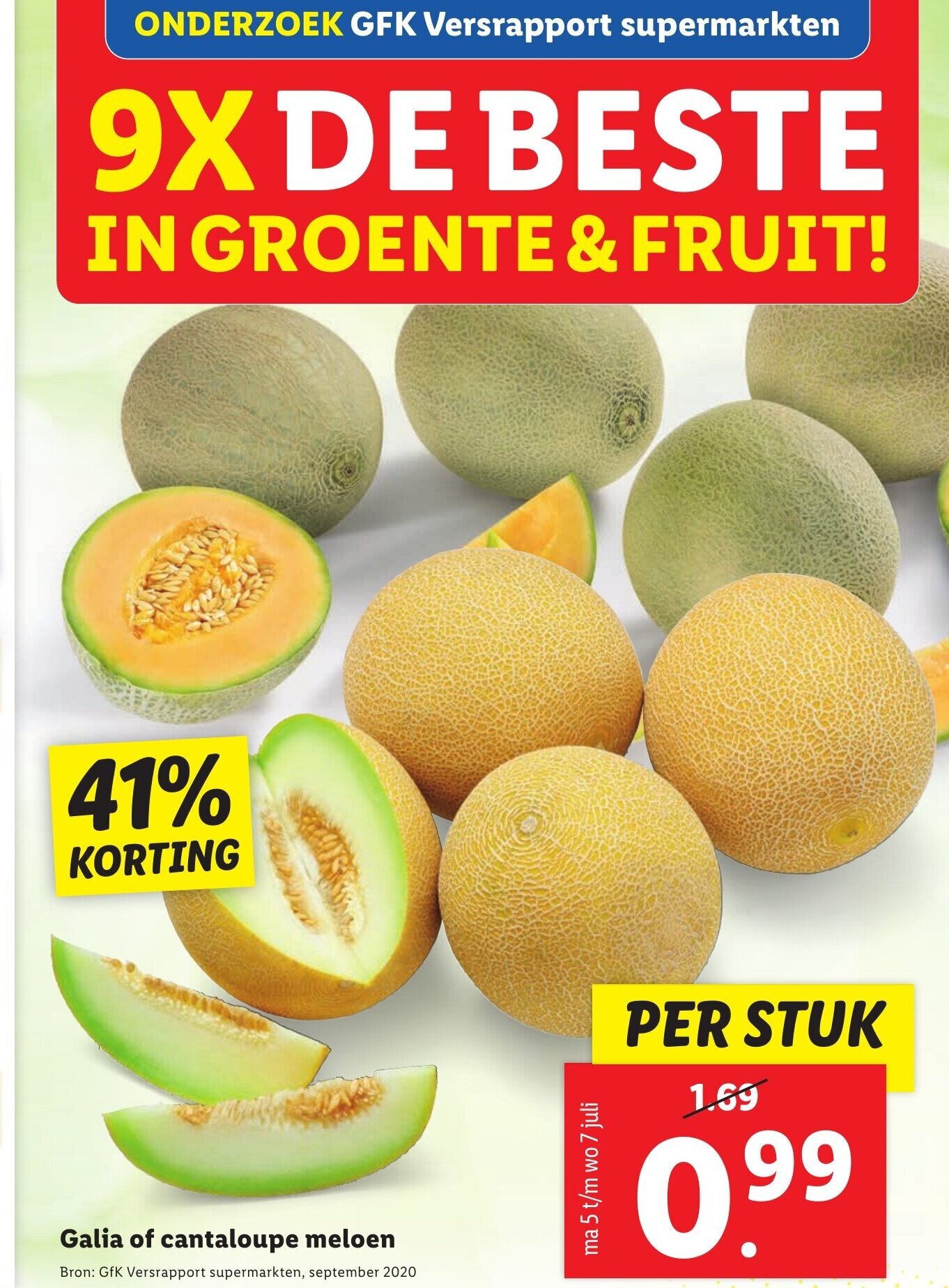 Galia of Cantaloupe meloen aanbieding bij Lidl
