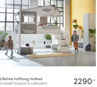 Baby & Tiener Lifetime halfhoog Hutbed aanbieding