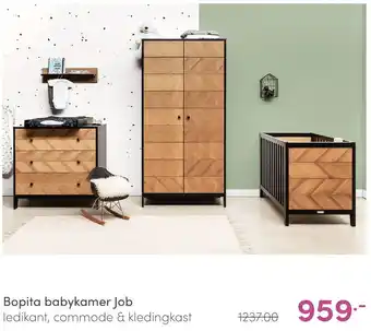 Baby & Tiener Bopita babykamer Job ledikant aanbieding