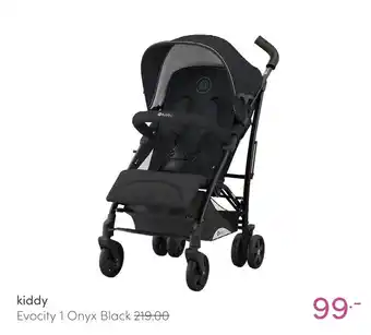 Baby & Tiener kiddy Evocity 1 Onyx Black aanbieding