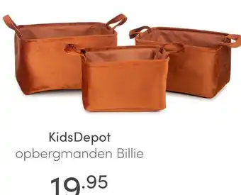 Baby & Tiener KidsDepot opbergmanden Billie aanbieding