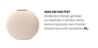 Nijhof Vaas obi van fest aanbieding