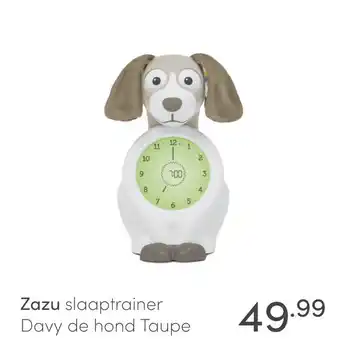 Baby & Tiener Zazu slaaptrainer Davy de hond Taupe aanbieding