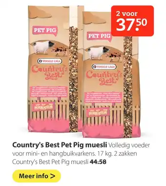 Boerenbond Country's Best Pet Pig muesli aanbieding