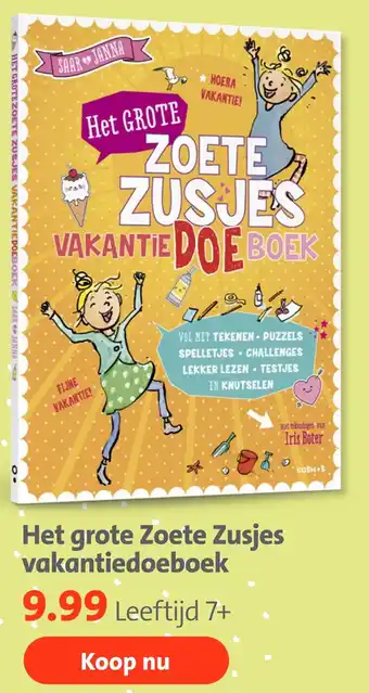 Bruna Het grote Zoete Zusjes vakantiedoeboek aanbieding