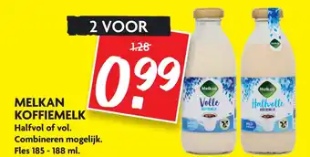 Dekamarkt MELKAN KOFFIEMELK aanbieding