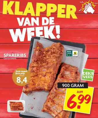 Dekamarkt Spareribs aanbieding
