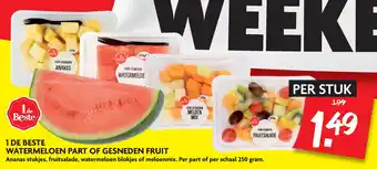 Dekamarkt 1 de beste watermeloen part of gesneden fruit aanbieding